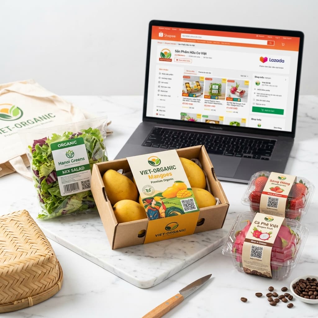 Cách xây dựng thương hiệu nông sản Việt trên sàn thương mại điện tử